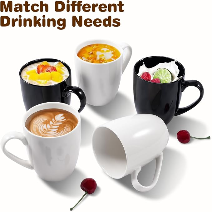 Urbanstrive 16 oz Large Coffee Mugs Set of 4 Ceramic Coffee Mug White Coffee