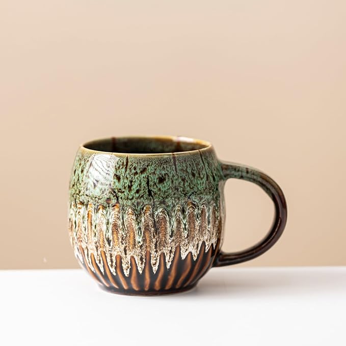 13oz Large Ceramic Coffee Mug, Microwave Safe, Dishwasher Safe