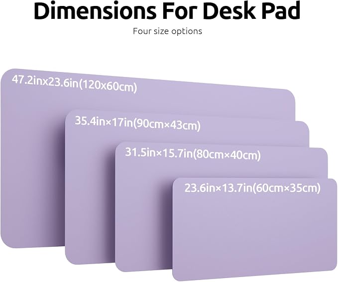 YSAGi Leather Desk Protector, Office Mat, Large Mouse Mat, Non-Slip PU Leather