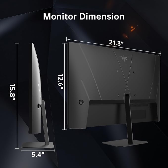 KTC 24 inch 190Hz/180Hz Gaming Monitor, HDR 400 Fast IPS Screen, FHD 1080P