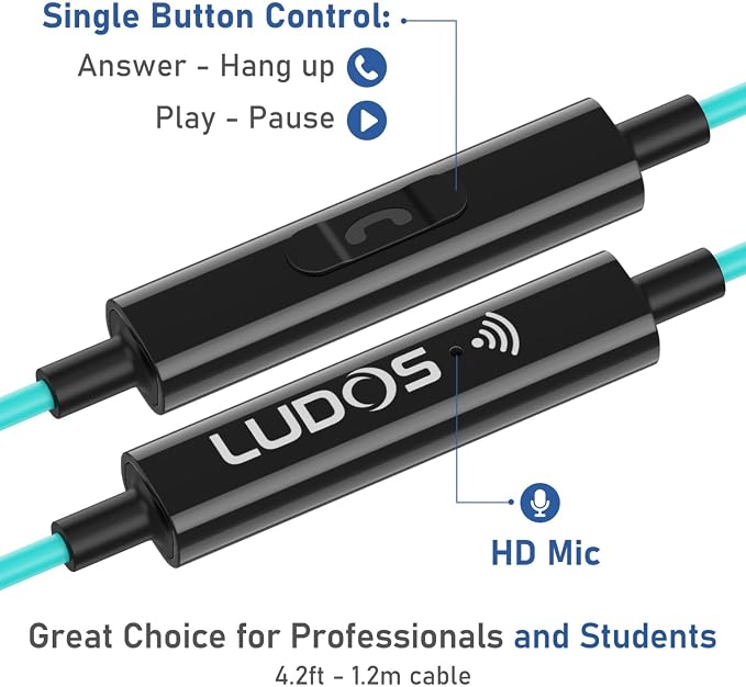 LUDOS Clamor USB C Headphones for iPhone 16 15 Pro Max Plus iPad Pro, 5 Years