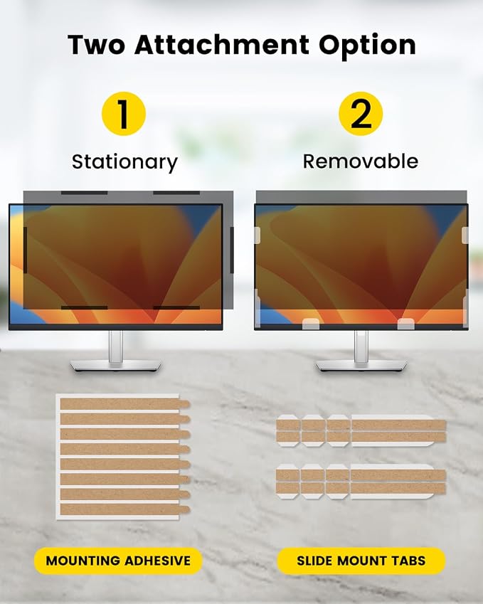 F FORITO 24 Inch 16:9 360°Privacy Screen Protector