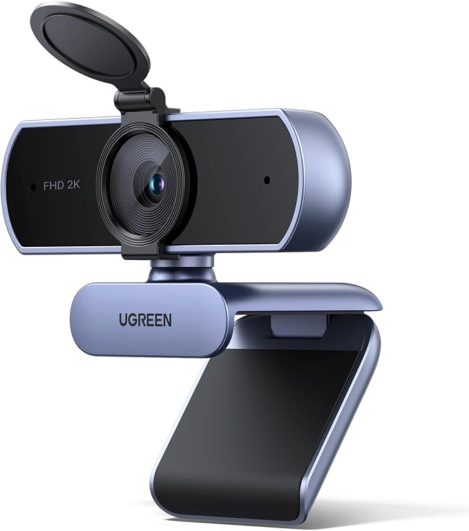 UGREEN 2K Webcam, Full HD 1080P Webcam