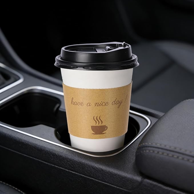 BYSNOW 16 oz 50 pack Disposable Coffee Cups