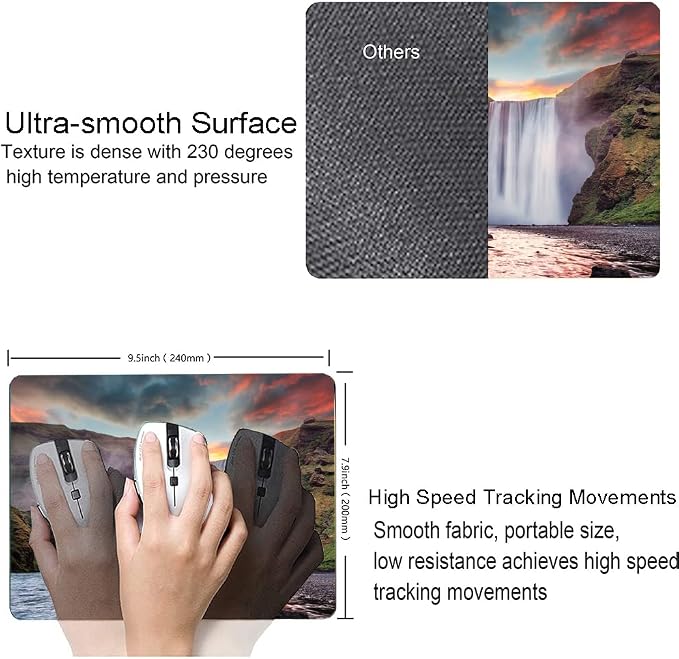 Hokafenle Mouse Pad, Waterfall Mouse Pad, Falls Mouse Pads