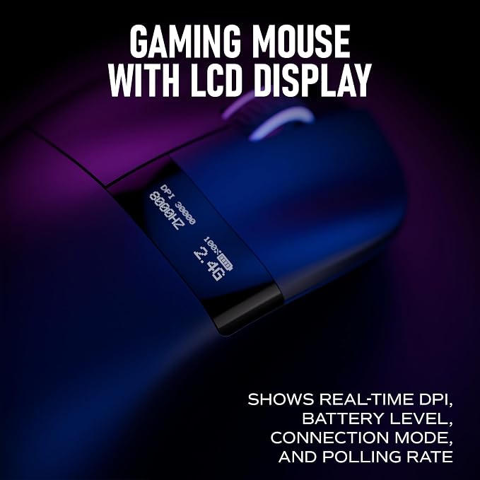 Chilkey Glacier LW 8K M Wireless Gaming Mouse - 49g Super Lightweight - Dual 8K