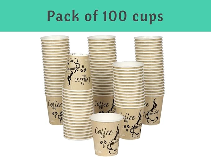 Disposable Coffee Cups, To Go Paper Hot Cups, Classic Design