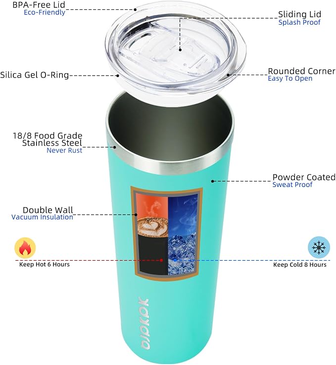 BJPKPK 20 oz Skinny Tumbler