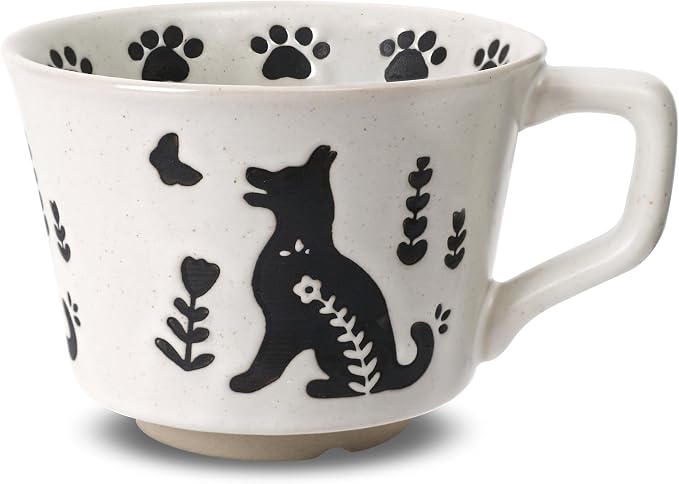 11 oz Ceramic Coffee Mug, Stoneware Teacup