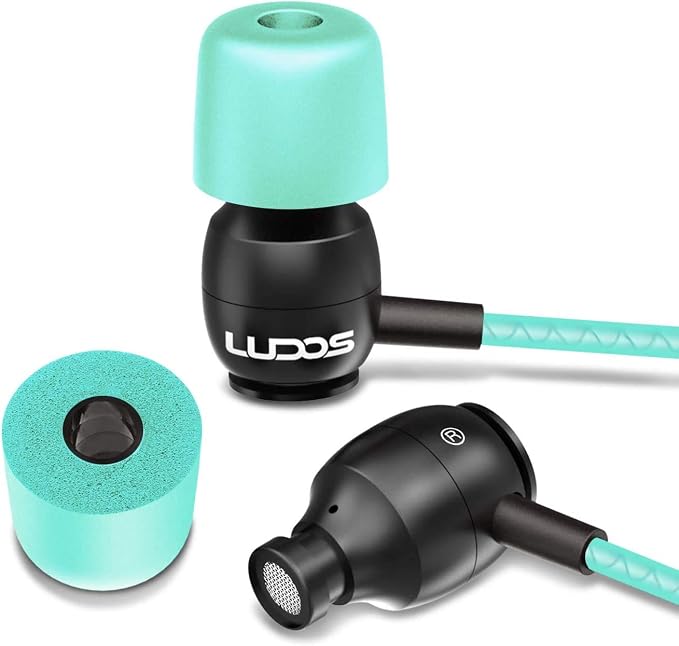LUDOS Clamor Wired Earbuds in-Ear Headphones, 5 Years Warranty, Earphones