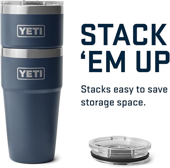 YETI Rambler 20 oz Stackable Tumbler, Stainless Steel, Vacuum Insulated
