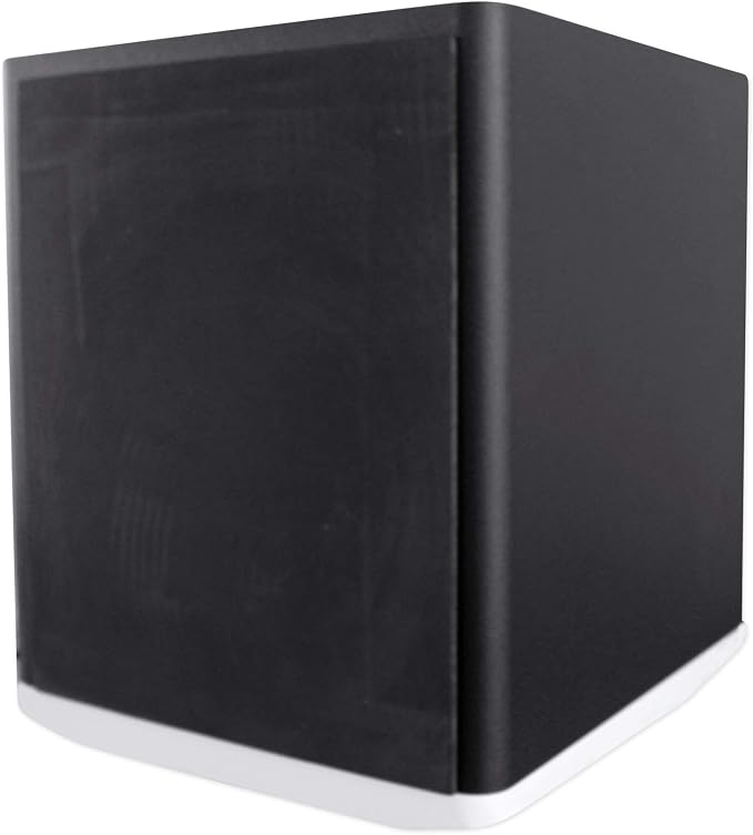 Rockville APM10W Active Studio Subwoofer in White, MDF Wood, RCA/XLR/Optical