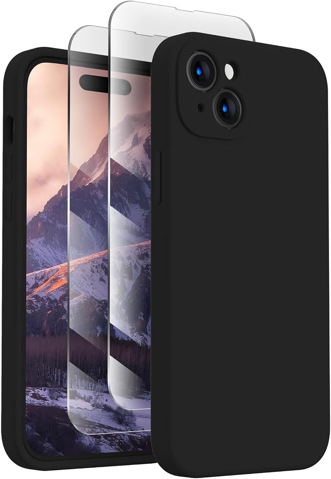 FireNova Designed for iPhone 15 Plus Case, Silicone Case with, Soft
