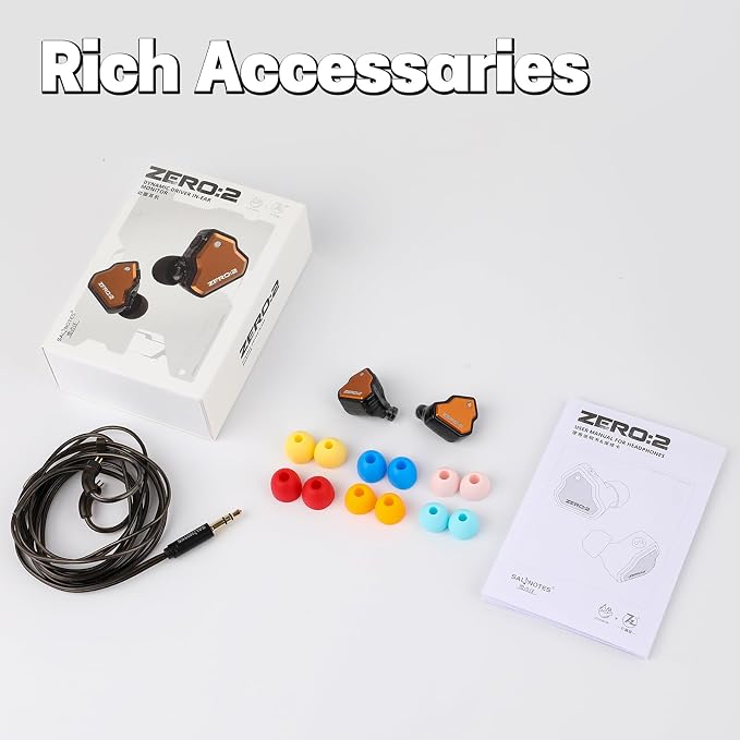 Linsoul 7Hz x Crinacle Zero:2 in Ear Monitor, Updated 10mm Dynamic Driver IEM