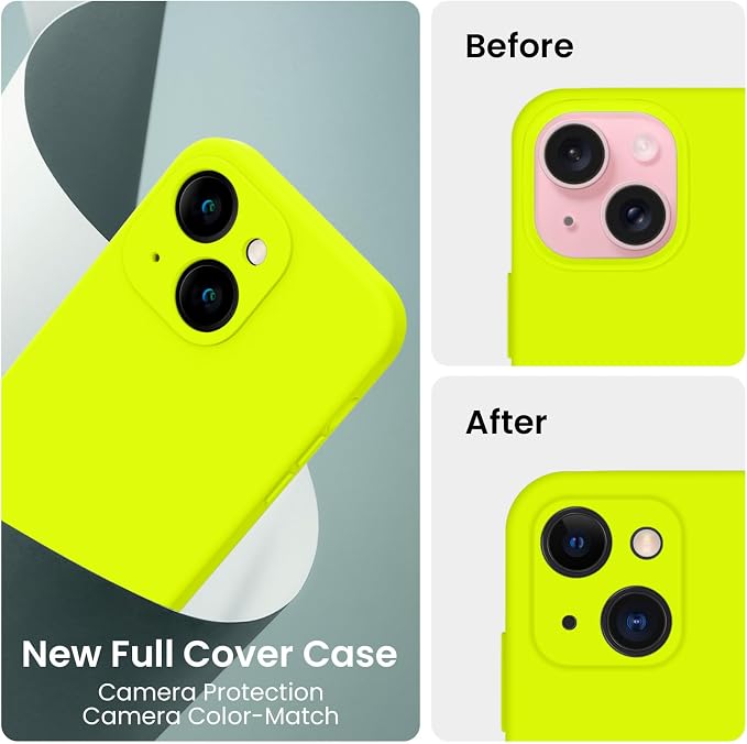 FireNova Designed for iPhone 15 Case, Silicone Upgraded Phone Case with