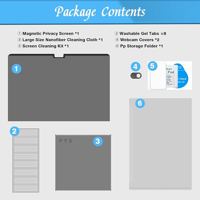PYS Magnetic Privacy Screen for MacBook Air 15.3 Inch