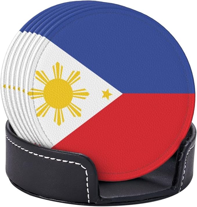Philippine Flag Coasters for Drinks