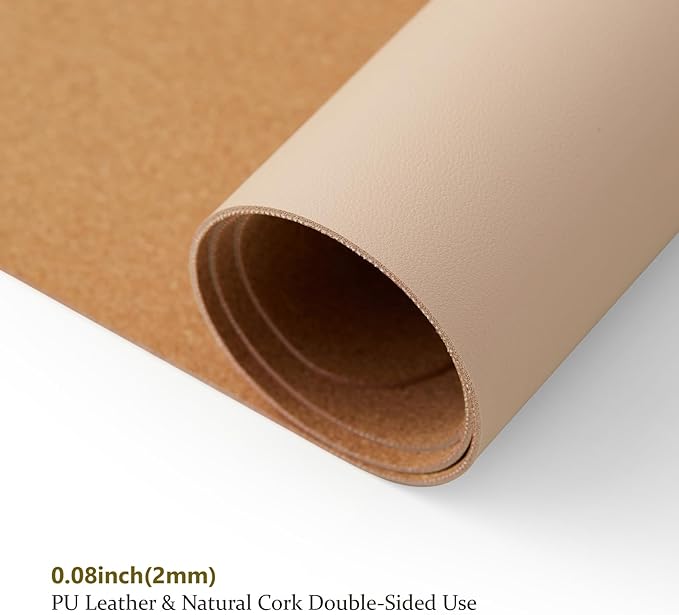 Cork Desk Mat - Dual-Sided Desk Pad