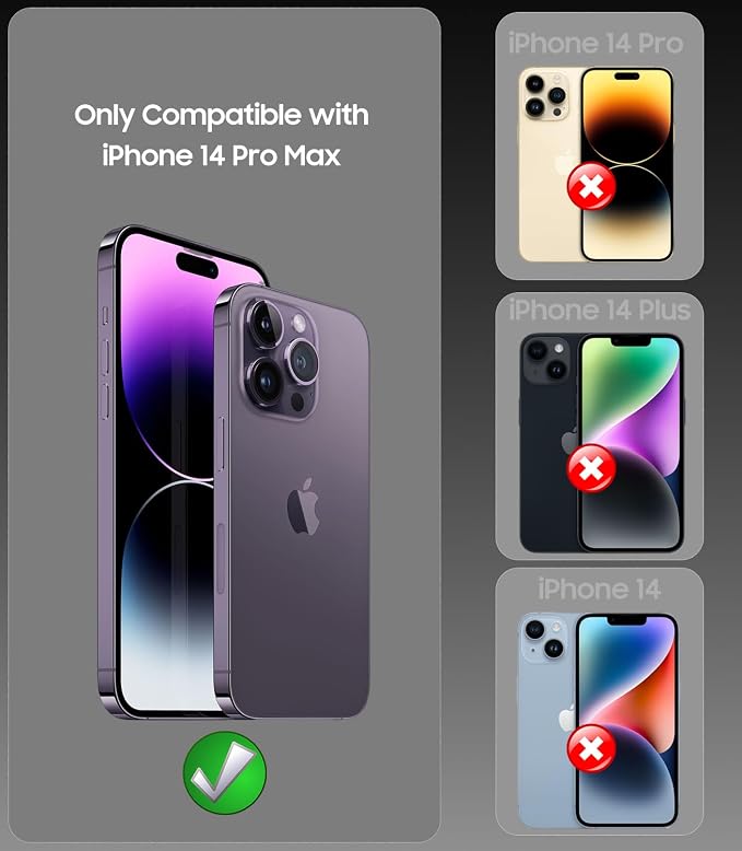 Magnetic for iPhone 14 Pro Max Case, Compatible