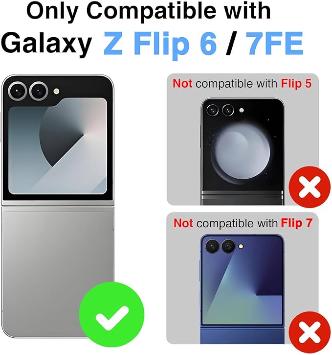 STORMTAL for Samsung Galaxy Z Flip 6 Case/Z Flip 7 FE Case, Hinge Protection