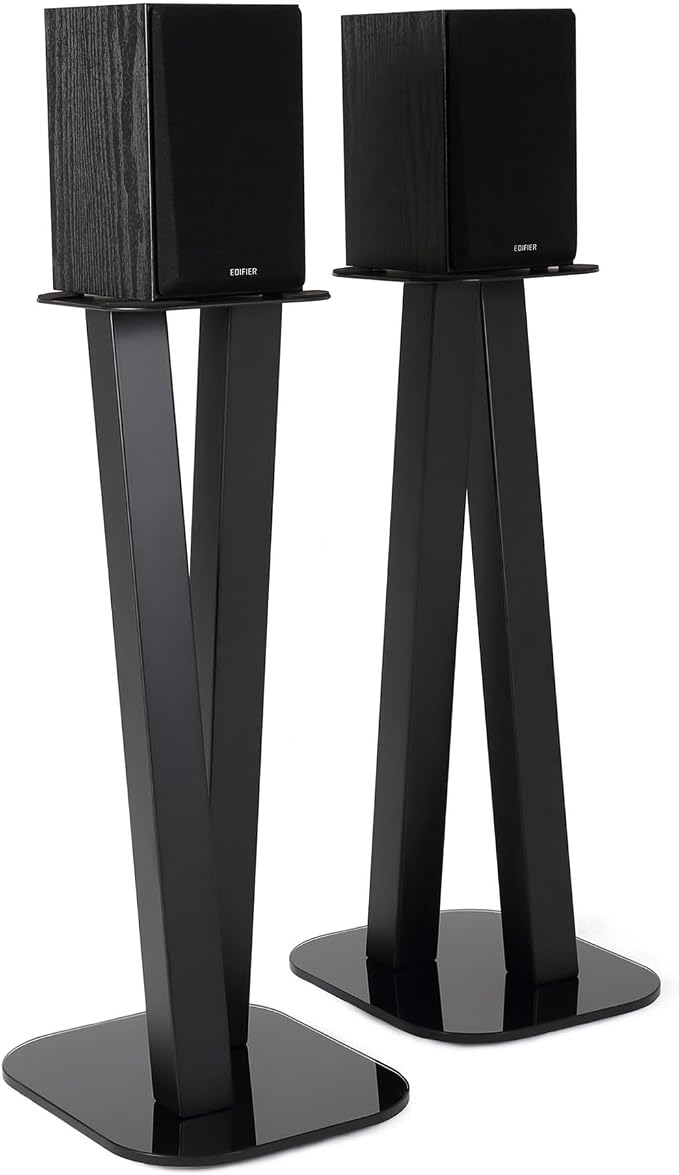EXIMUS One Pair Fixed Height Universal Speaker Floor Stands