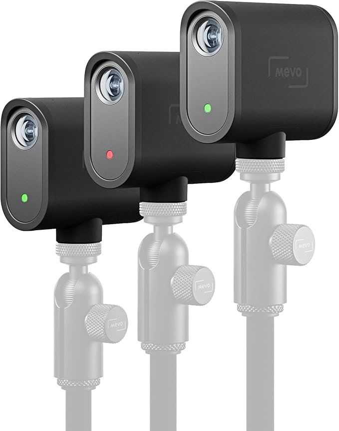 Logitech for Creators Mevo Start 3-Pack Wireless Live Streaming Cameras