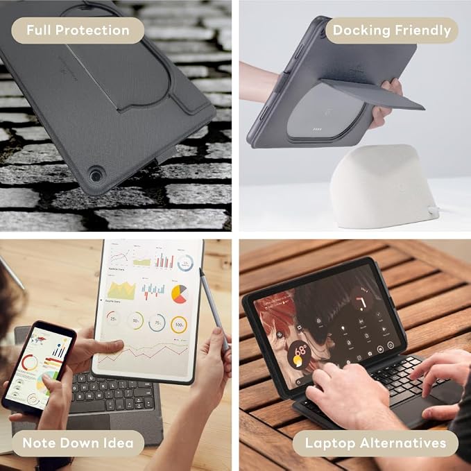 EIP Magnetix Keyboard Case for Google Pixel Tablet 11 inch, Adjustable Viewing