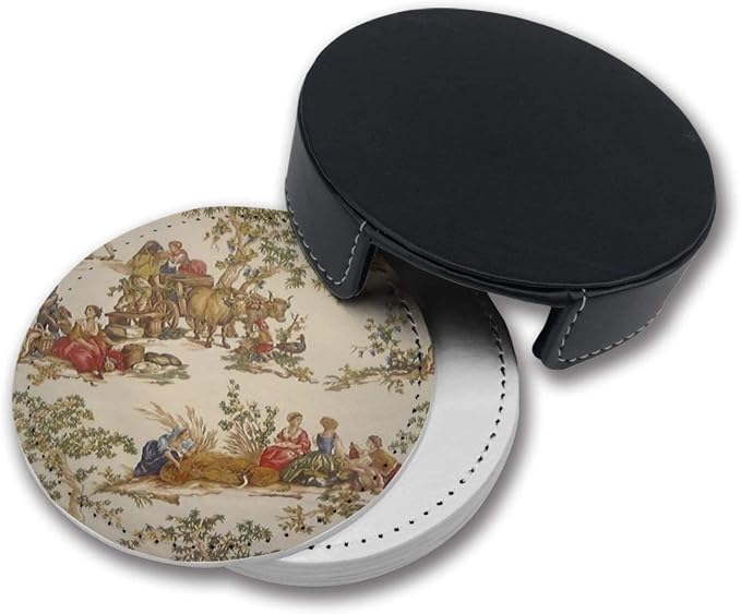 Vintage French Country Print Coasters