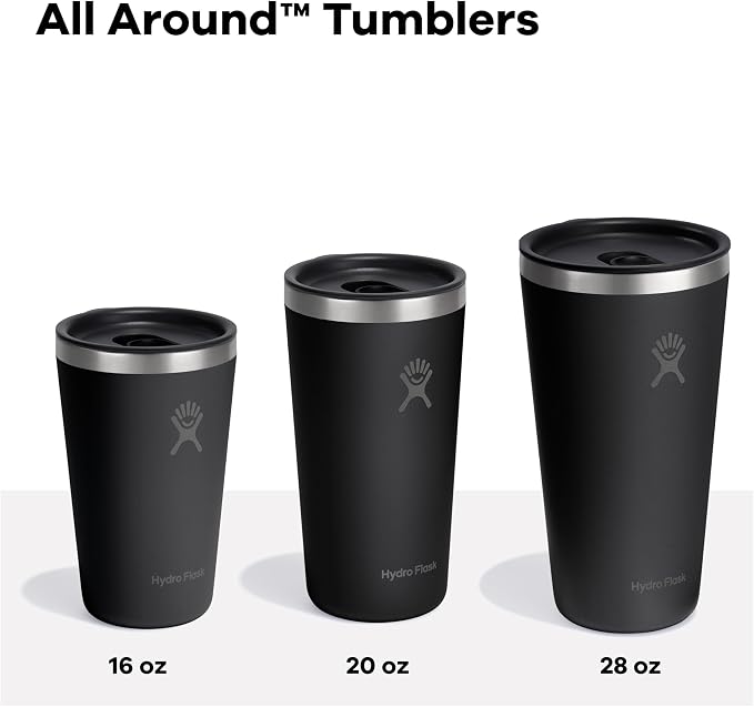 Hydro Flask All Around Tumbler Press-In Lid, Insulated Travel Mug, Stainless