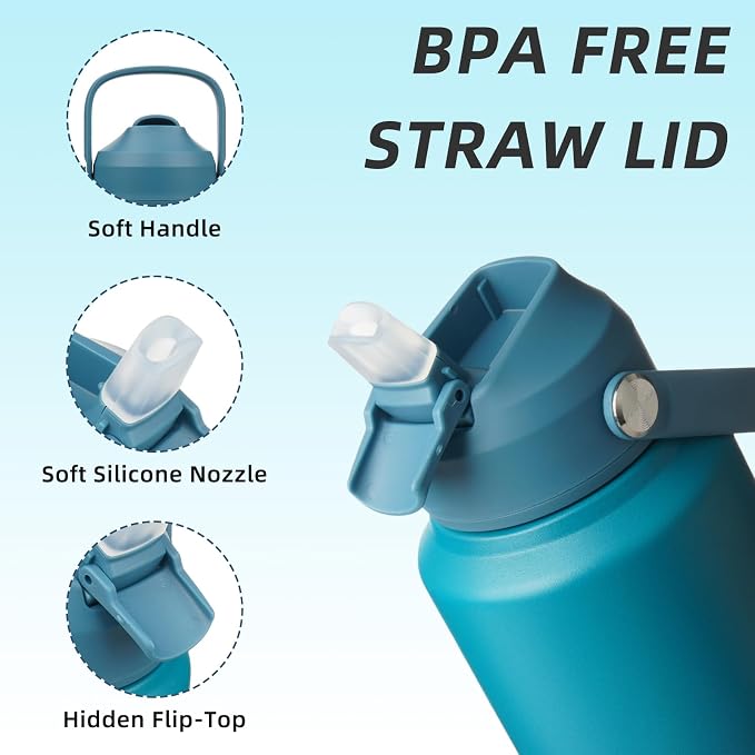 BJPKPK 40oz Insulated Water Bottle, Stainless Steel Bottle