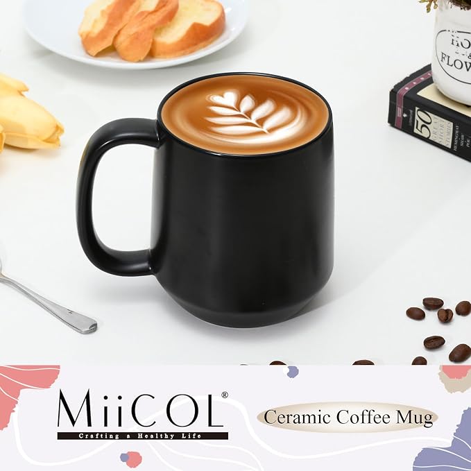 Miicol Ceramic Coffee Mug, 16 oz Large Coffee Cup, Tea Mug