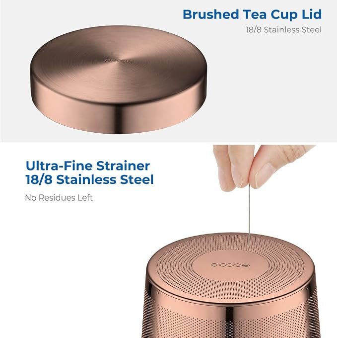 ecooe Tea Infuser Mug 16.9oz Glass Tea Cup