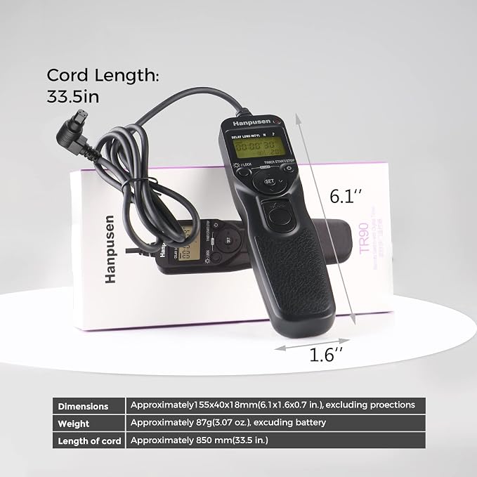 Camera Wired Intervalometer Remote Control, Cameras Timer Shutter Release