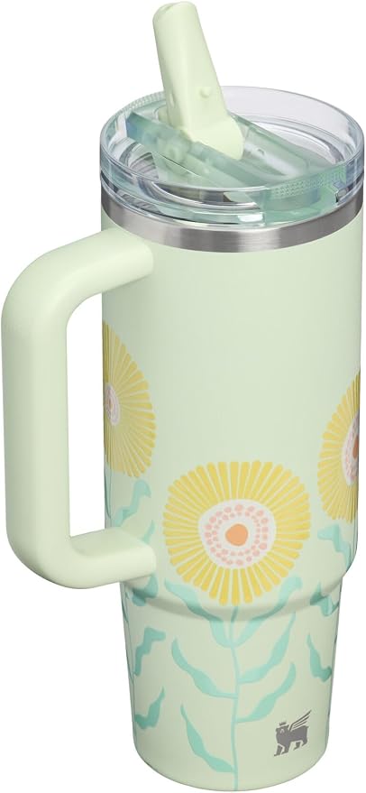 STANLEY Quencher ProTour Flipstraw Tumbler, 30 oz, Honeydew Garden | Built-In