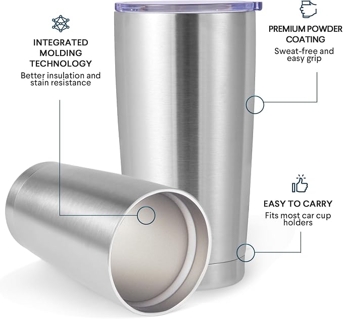 Volhoply 20oz Stainless Steel Tumbler
