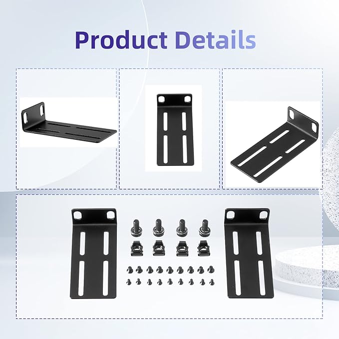 Rack Mount Kit Universal Adjustable 19 Inch Rack Ears