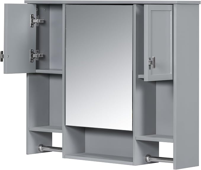 Bathroom Medicine Cabinet, Wall Mounted Bathroom Storage Cabinet
