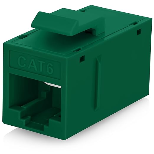 Everest RJ45 CAT6 Keystone Coupler in Green