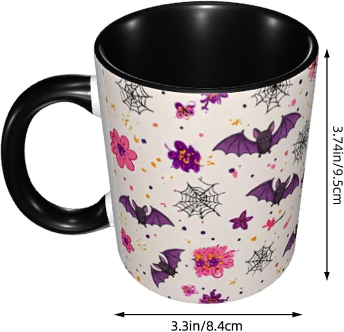 FyLybois Bat Coffee Mug 11 Ounce Mugs Ceramic Tea Cup Drinking Water Cups |