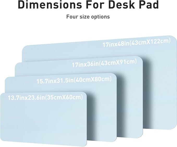Aothia Leather Desk Pad Protector, Office Desk Mat, Large Mouse Pad, Non-Slip