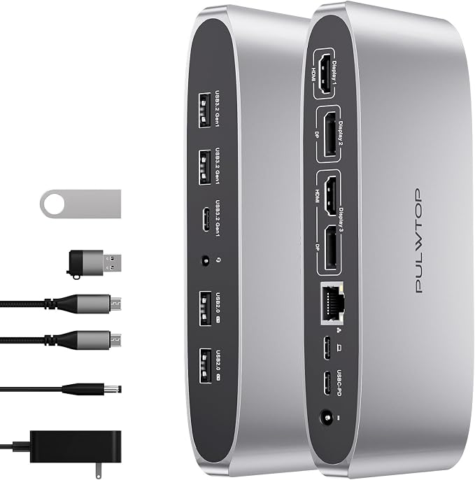 Displaylink Docking Station, Triple Display DisplayLink Dock