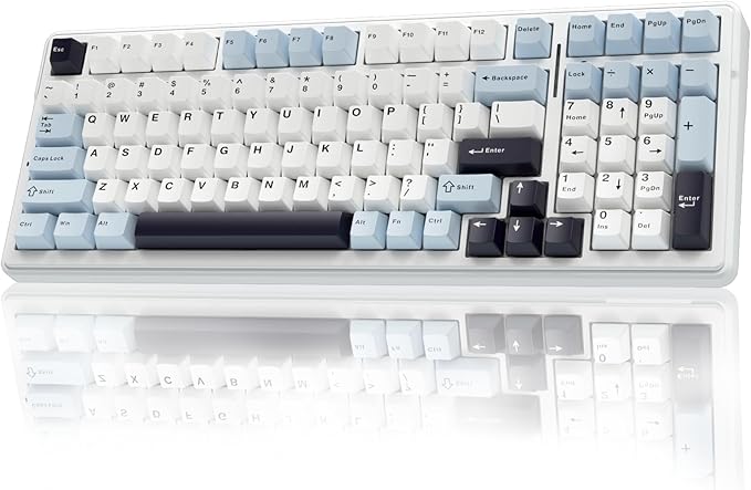 AULA F99 Wireless Mechanical Keyboard, Hot Swappable Custom Keyboard, Pre-lubed