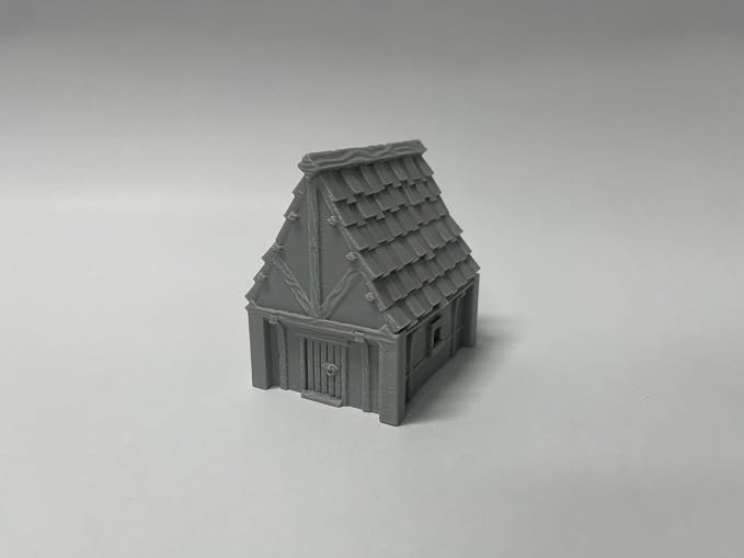 Tabletop Miniature Little Town Building Terrains Compatible - 18mm Scale