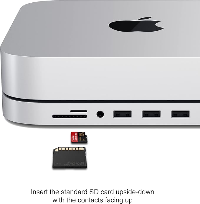 Satechi USB C Hub, Type-C Aluminum Stand & Hub, USB-C Data Port, Micro/SD Card