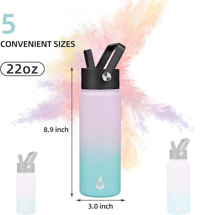 BJPKPK 22oz Insulated Water Bottle