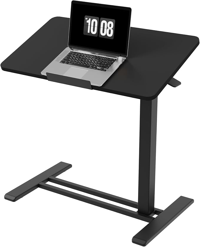 FLEXISPOT H7 PRO Mobile Standing Desk Adjustable Overbed Table Pneumatic