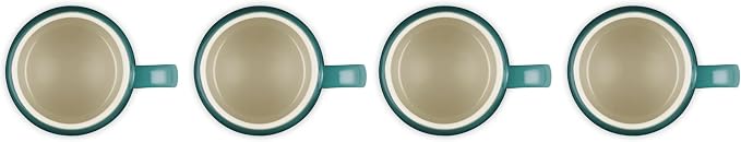 Le Creuset Stoneware Set of 4 Heritage Mugs, 13 oz. each