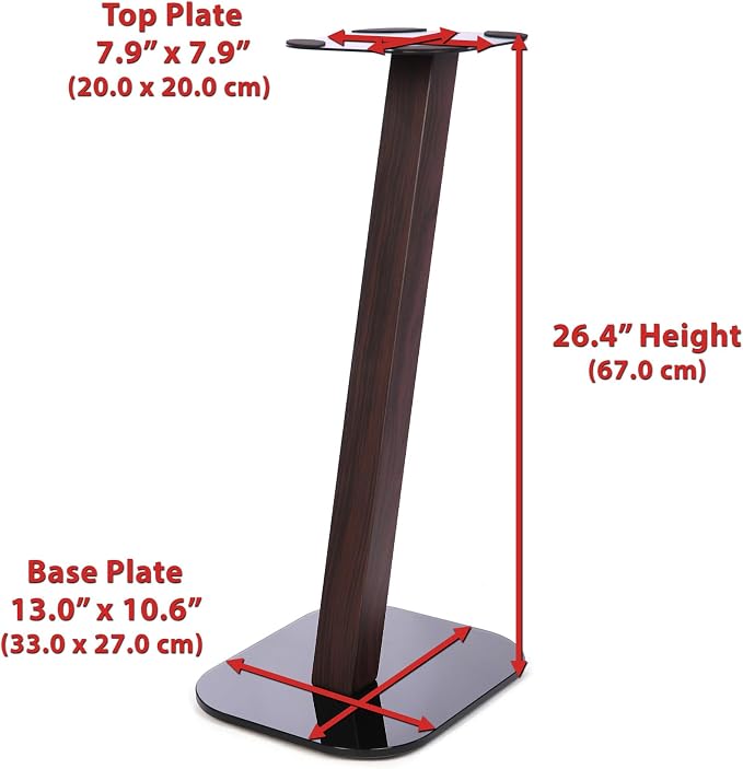 EXIMUS One Pair Fixed Height Universal Speaker Floor Stands