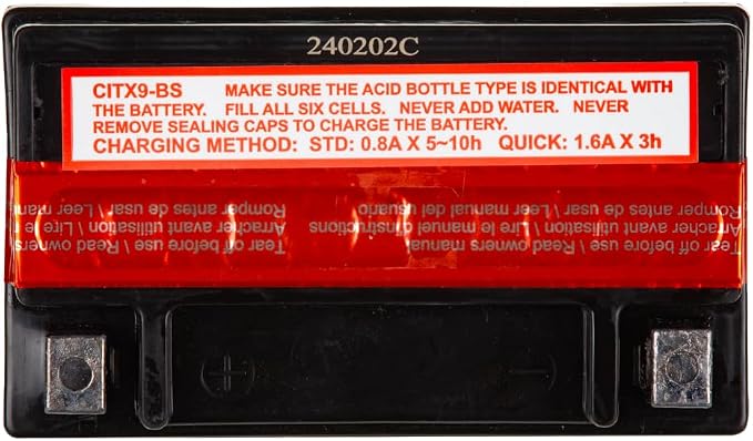 Interstate Batteries YTX9-BS 12V 8Ah Powersports Battery 130CCA AGM