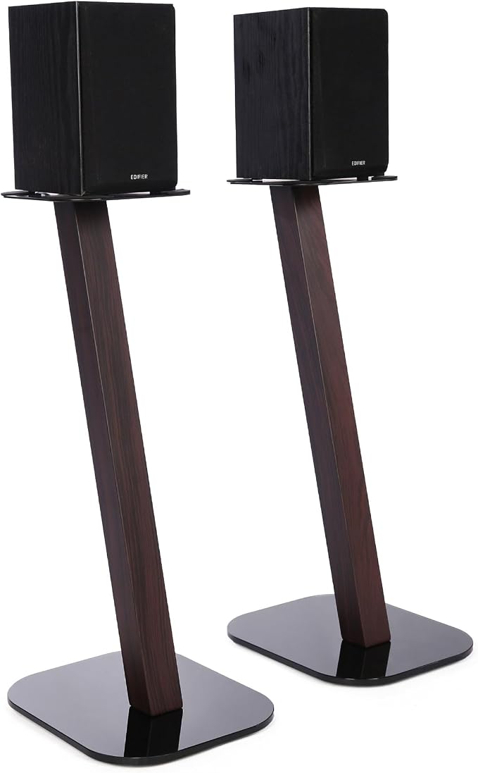 EXIMUS One Pair Fixed Height Universal Speaker Floor Stands